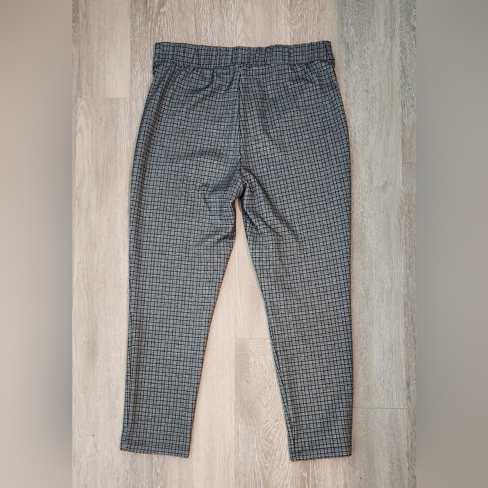 Wild Fable houndstooth black and white checkered pants size large - Picture 2 of 7